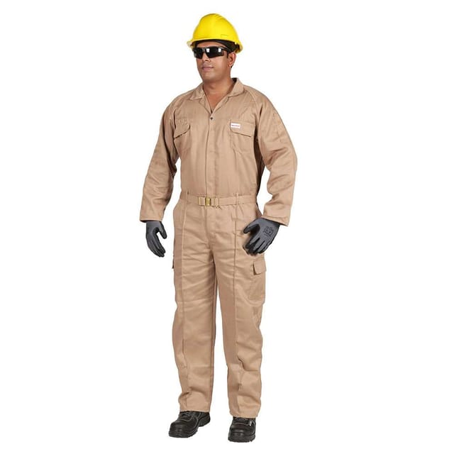 Vaultex 1BV 190GSM Twill Coverall, Beige, Medium