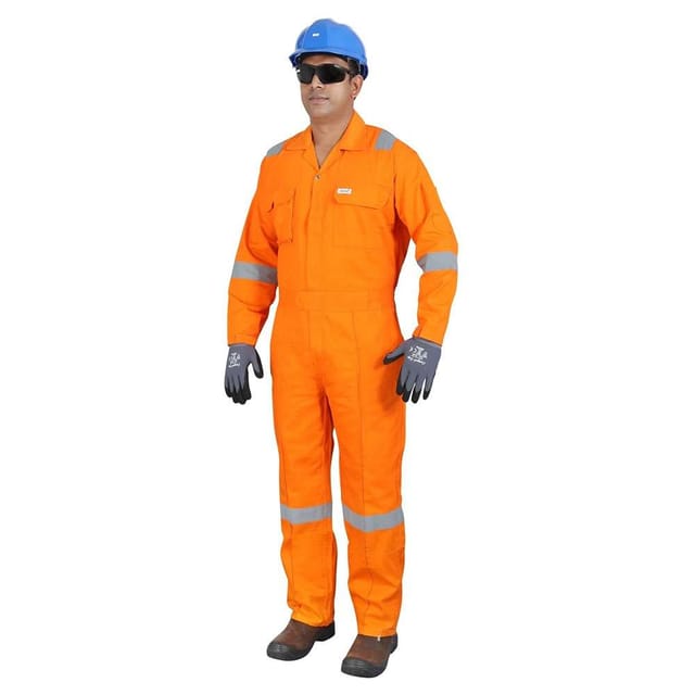 Vaultex NOL 240GSM Cotton Coverall , Light Orange, Large