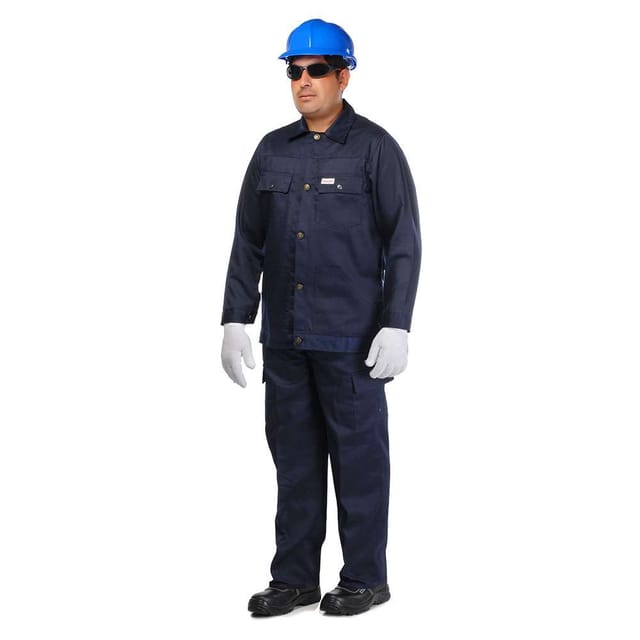 Vaultex CNV 190GSM Twill Pant & Shirt, Navy Blue, 4XL