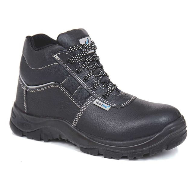 Vaultex SGK High Ankle S3 SRA Steel Toe Safety Shoes, Black, 37