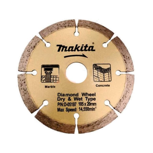 Makita D-05197 Diamond Wheel Dry & Dry 105 x 20mm