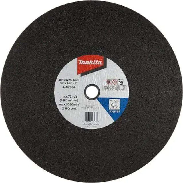 Makita A87694 Cut-off Wheel 405 x 3 x 25.4mm A36P Steel