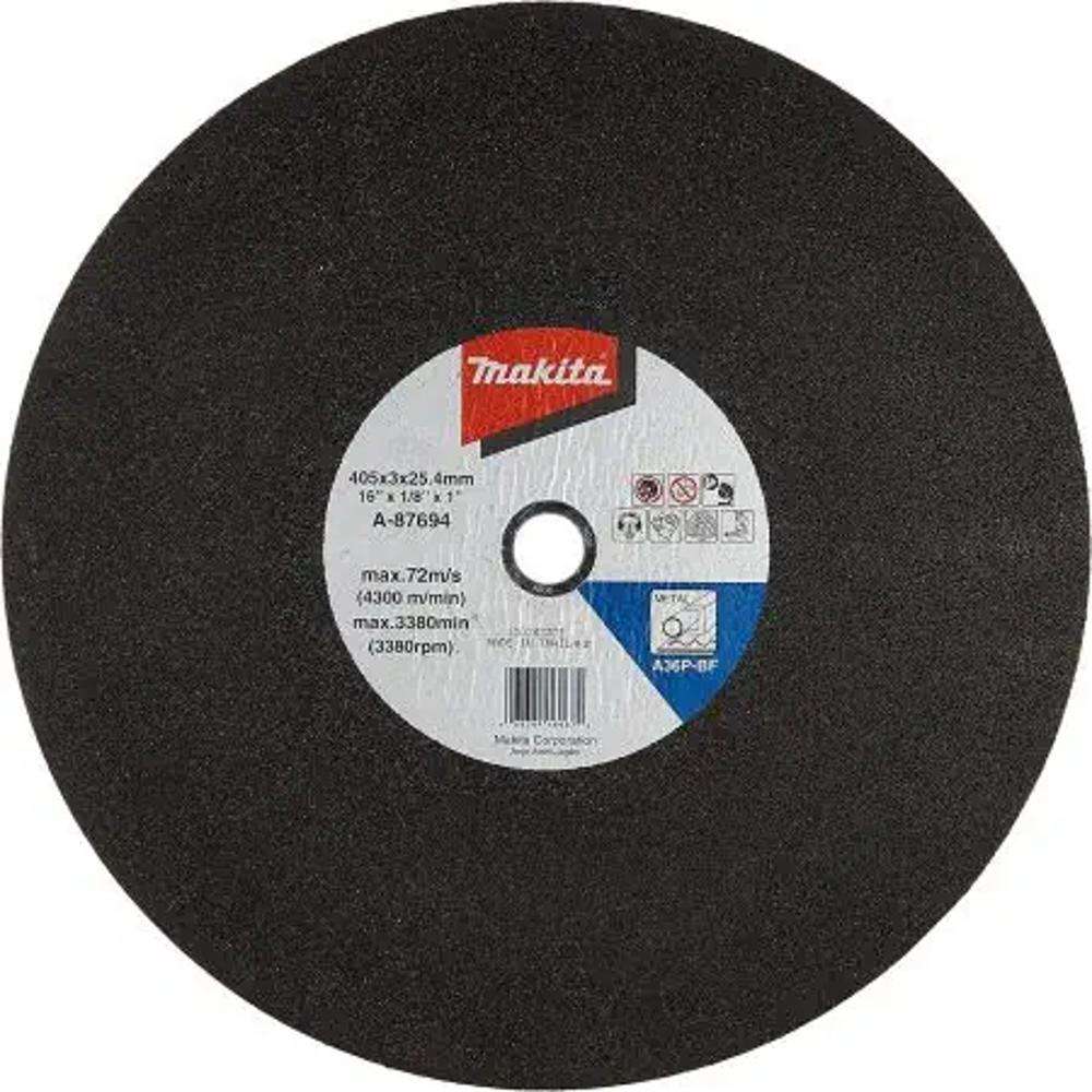 Makita A87694 Cut-off Wheel 405 x 3 x 25.4mm A36P Steel
