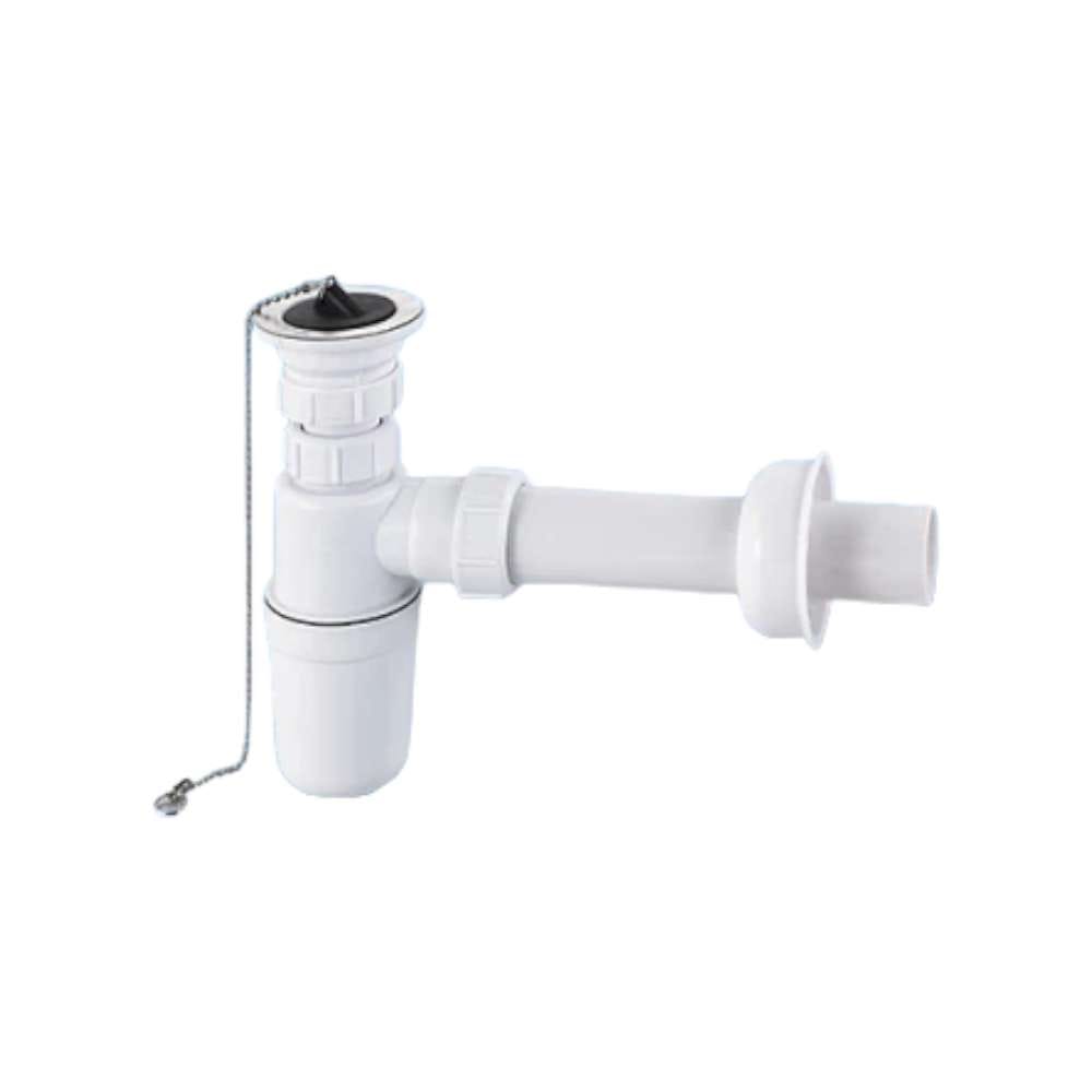 Milano TDD06 140800200085 1 1/2" PVC Single Bottle Trap for Sink
