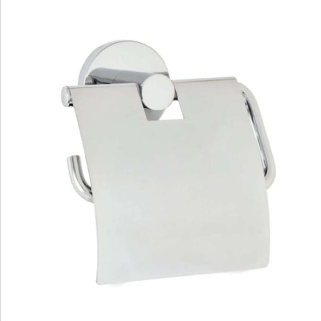 Milano 140400500556 Wall Mounted Toilet Paper Holder with Lid