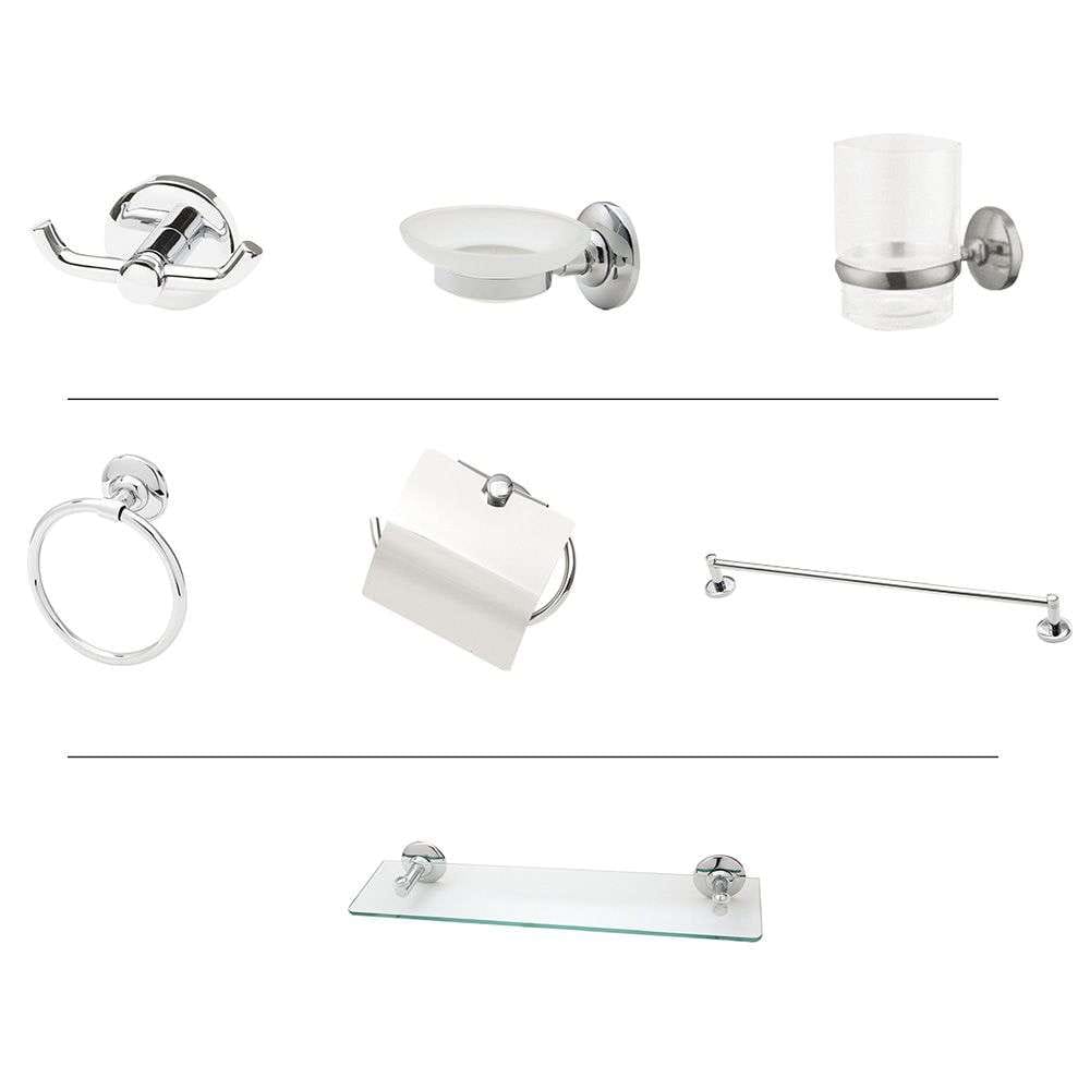 Milano Classic 1600 140400500146 Bathroom Accessories Set - 7Pcs