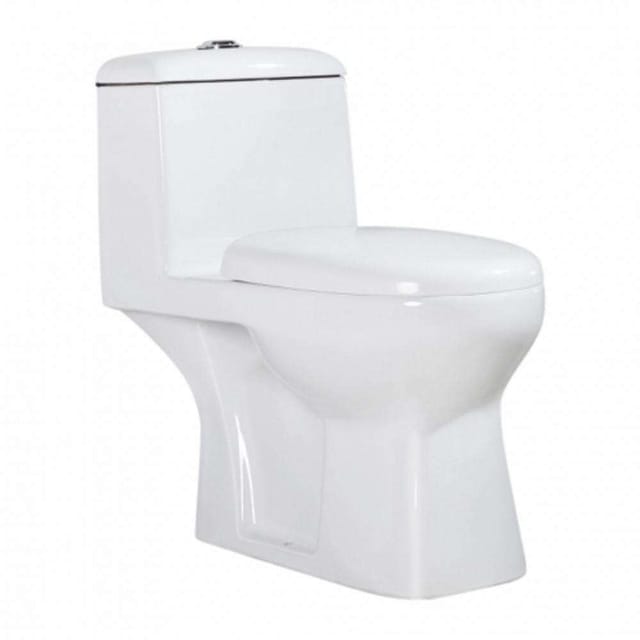Milano European 140500100225 720 x 370 x 770mm Stainless Steel Water Closet with Seat Cover