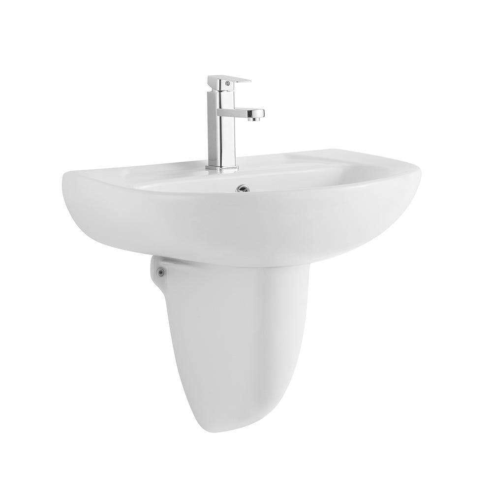 Milano 3636-R 140500201136 Wall Hung Wash Basin - White