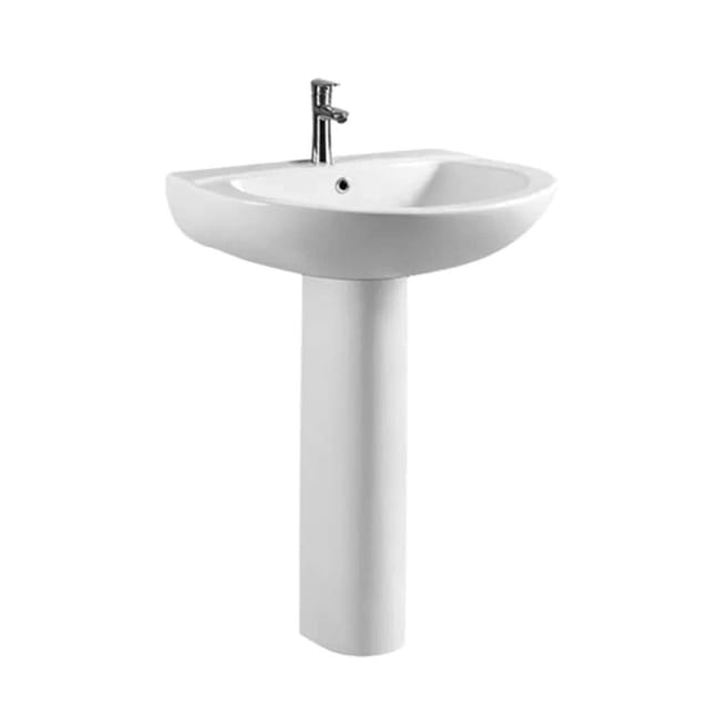 Milano Charming 140500200895 Ceramic Wash Basin with Pedestal
