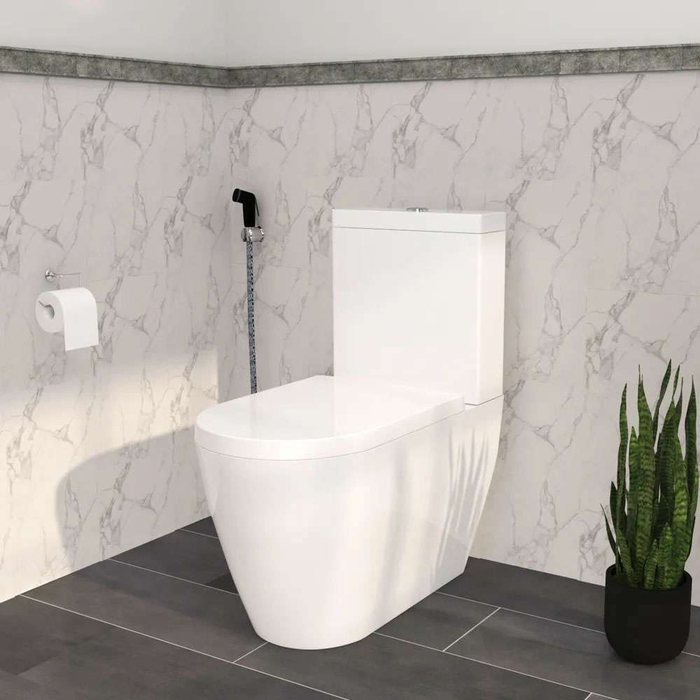 Milano 2062 (1738) 140500100356 Water Closet with Tank - White