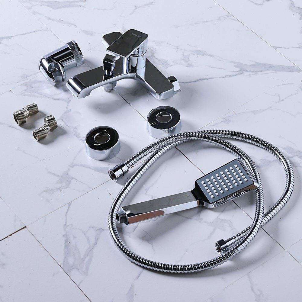 Milano Power 140100100641 Bath Shower Mixer Tap with Hand Shower