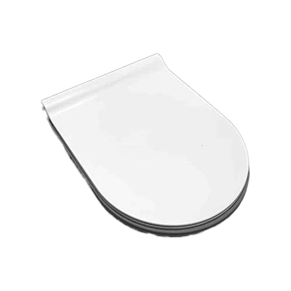 Milano 250MM Rimless WC Cole S-Trap With PP Seat Cover, White