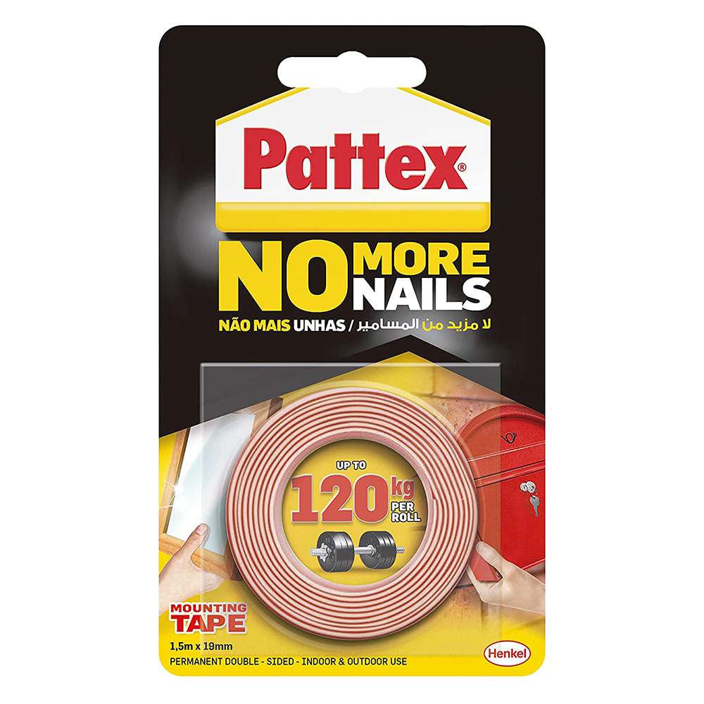 Henkel Pattex 1699228 120kg Adhesion Strength Double-Sided Mounting Tape