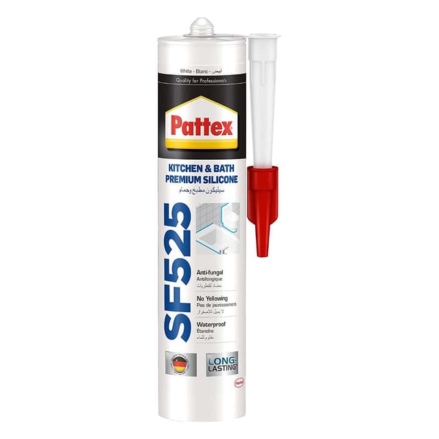 Henkel Pattex SF525 280ml Premium Silicone Sealant - White