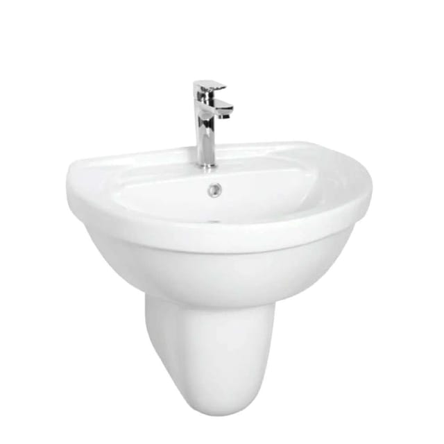 Milano 140500200163 Ceramic Wall Hung Wash Basin - White