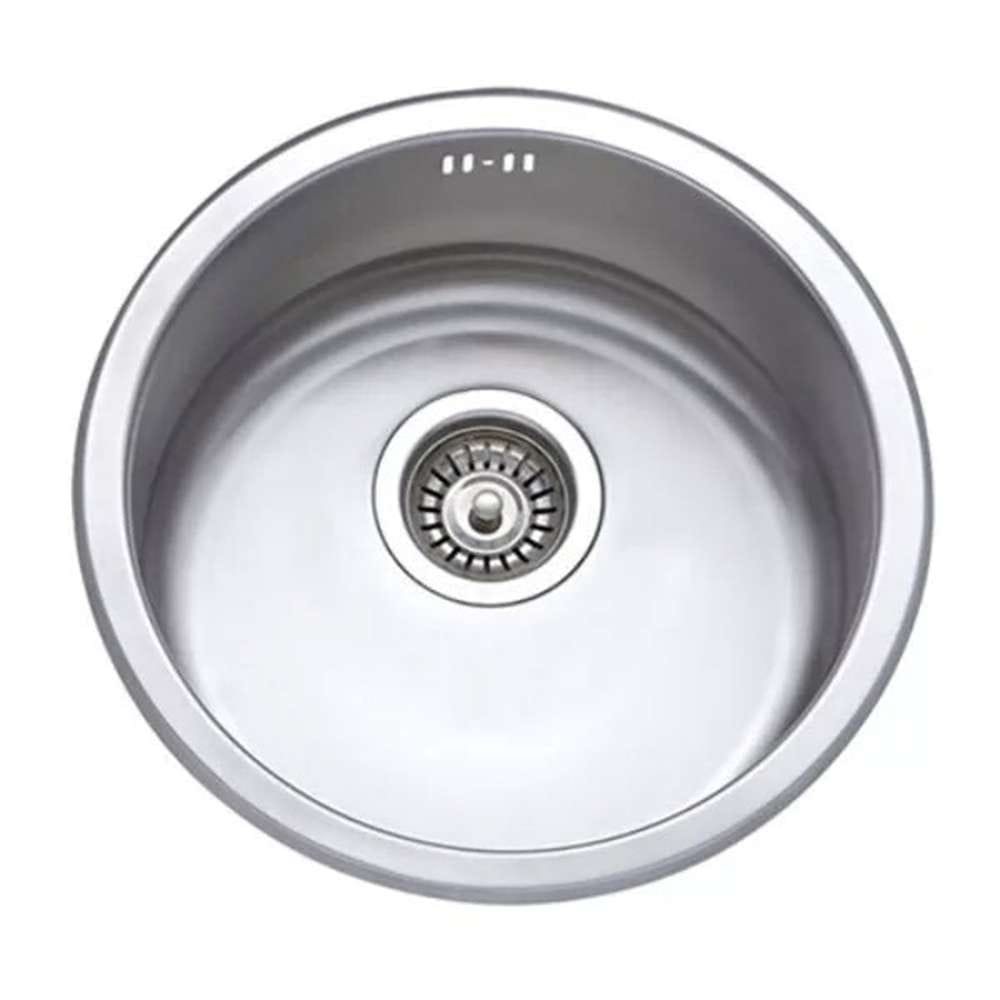 Milano GF-830A 140700100045 422 x 422 x 180mm SB/Round Stainless Steel Kitchen Sink