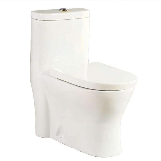 Milano 1058 140500100100 S-Trap Water Closet With Tank - White