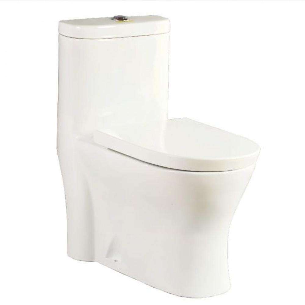 Milano 1058 140500100100 S-Trap Water Closet With Tank - White