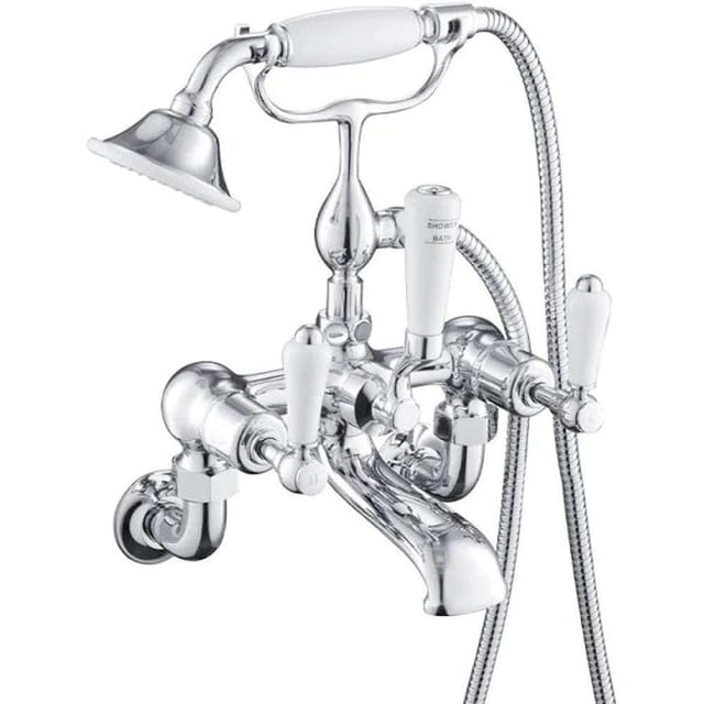 Milano Catch 140100100831 Chrome Bath Mixer with Shower Set