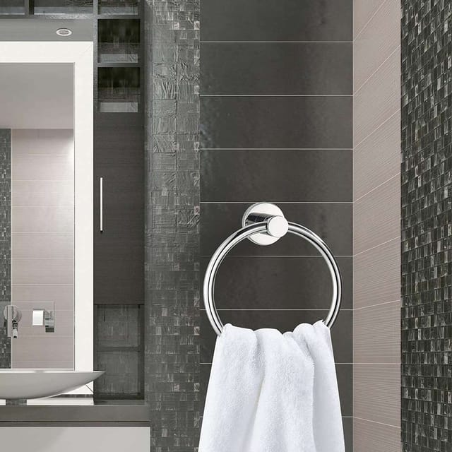 Milano 140400500563 Wall Mounted Towel Ring for Bathroom Kitchen
