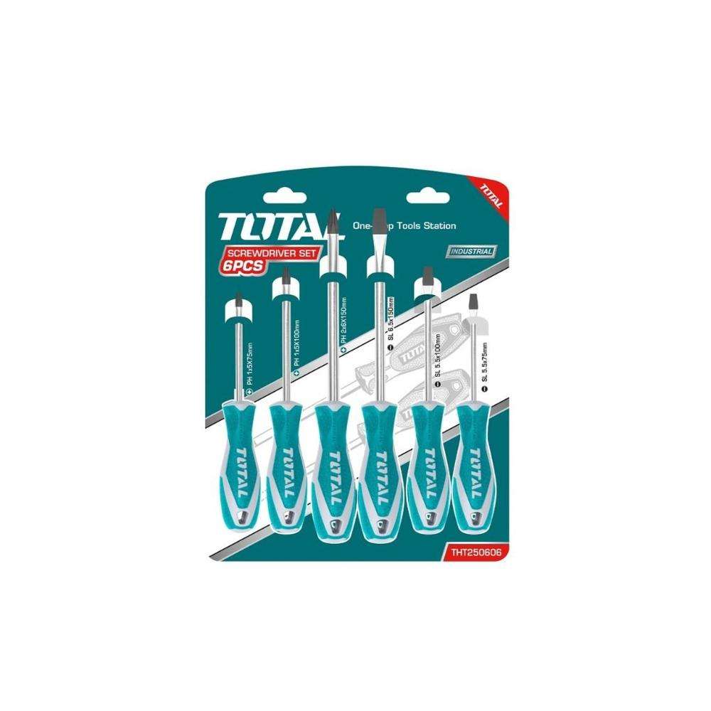 Total THT250606 Screwdriver Set 6Pcs