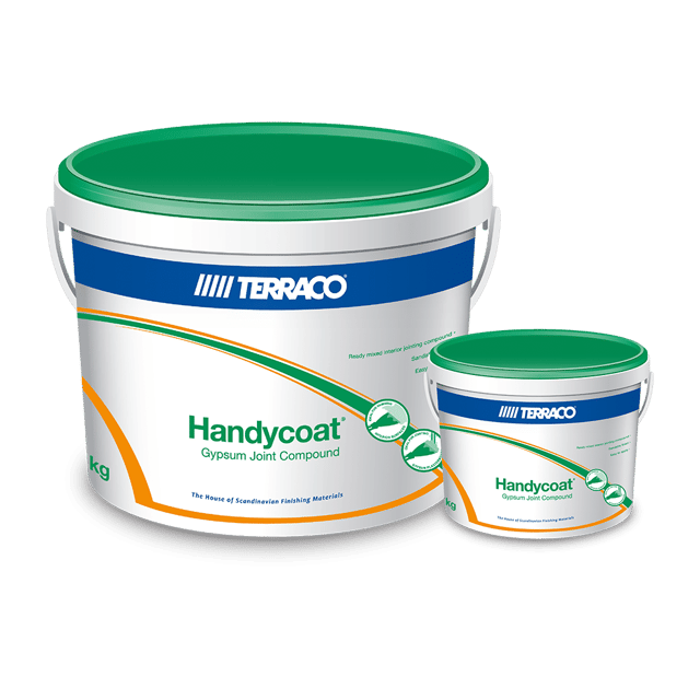 Terraco Handycoat Gypsum Joint Compound, 28 kg, Ready-Mixed, Easy Sanding