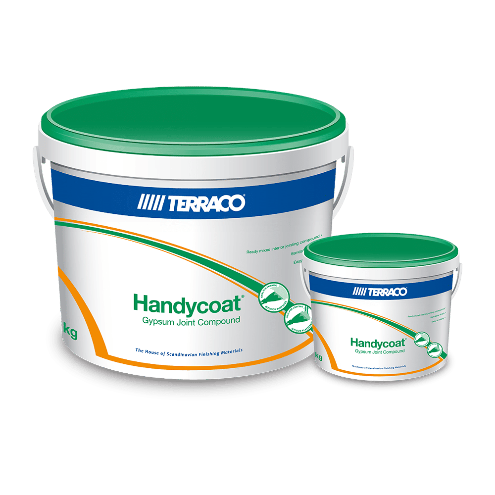 Terraco Handycoat Gypsum Joint Compound, 28 kg, Ready-Mixed, Easy Sanding