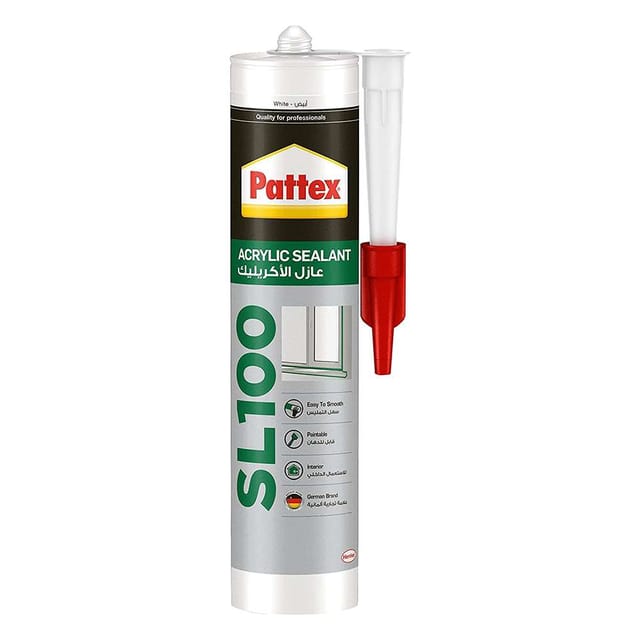 Henkel Pattex SL100 280ml Acrylic Sealant - White