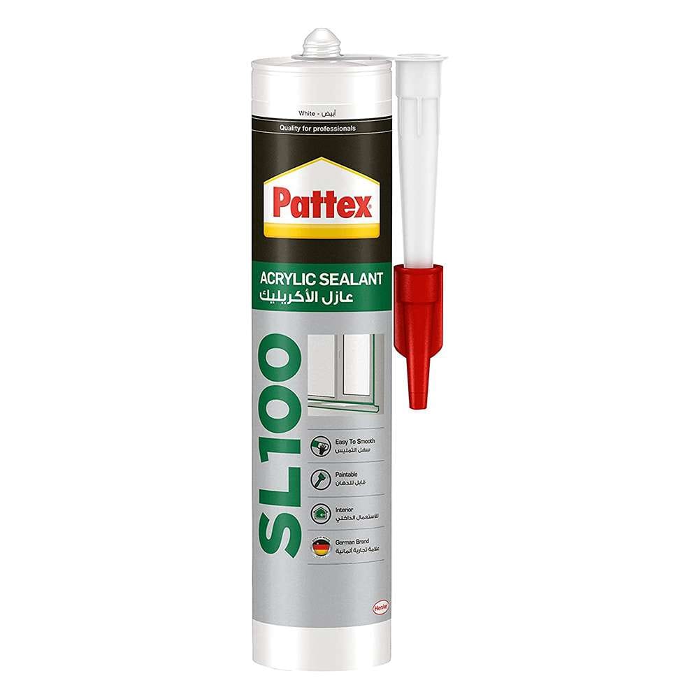 Henkel Pattex SL100 280ml Acrylic Sealant - White
