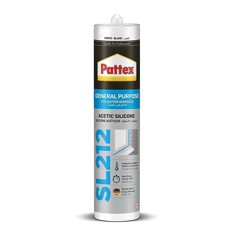 Henkel Pattex SL212 280ml General Purpose Silicone Sealant - White