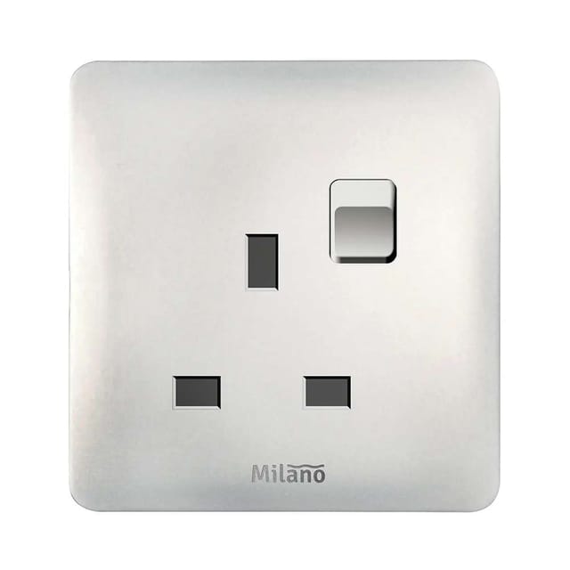 Milano 13A Single Socket Switch