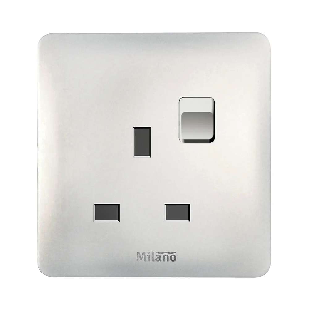 Milano 13A Single Socket Switch