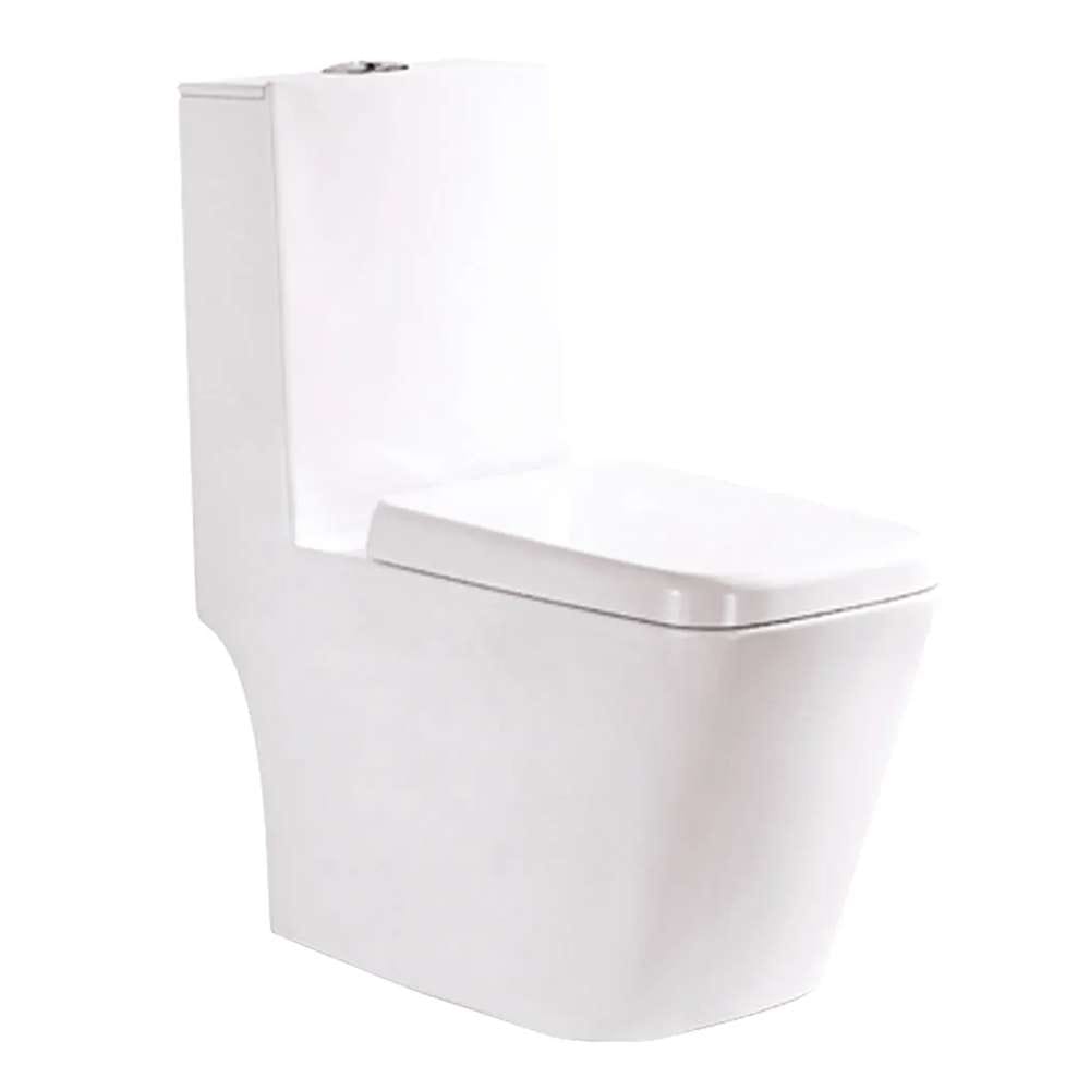 Milano Eco 2020 140500100444 S-Trap Water Closet with Tank - White