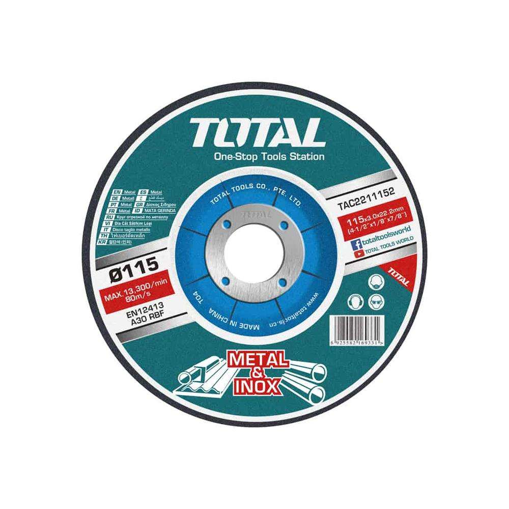 Total TAC2211152 4.5Inch X 3MM Abrasive Metal Cutting Disc