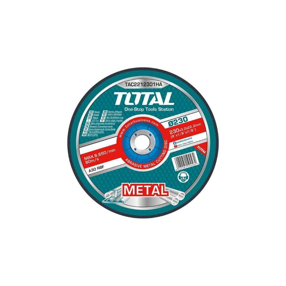 Total TAC2212301HA 9Inch X 22.2MM Depressed Centre Abrasive Metal Cutting Disc