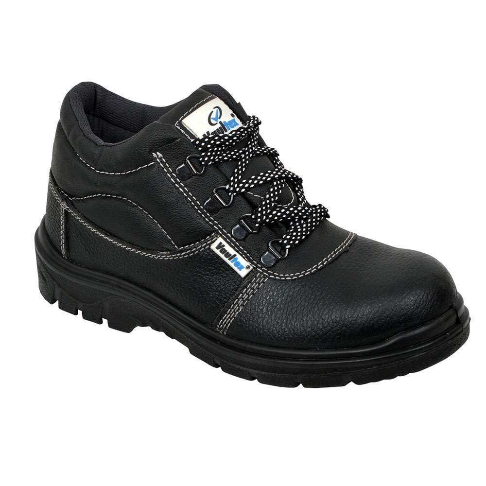 Vaultex VJS6 High Ankle Safety Shoes, Black, 38
