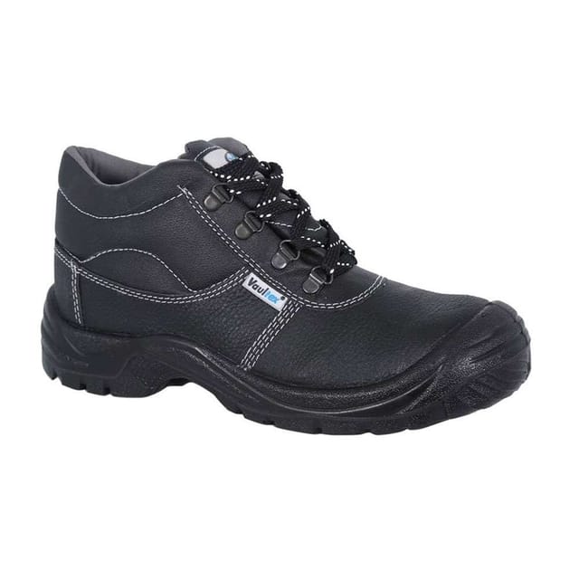 Vaultex VJ6 High Ankle Safety Shoes, Black, 42