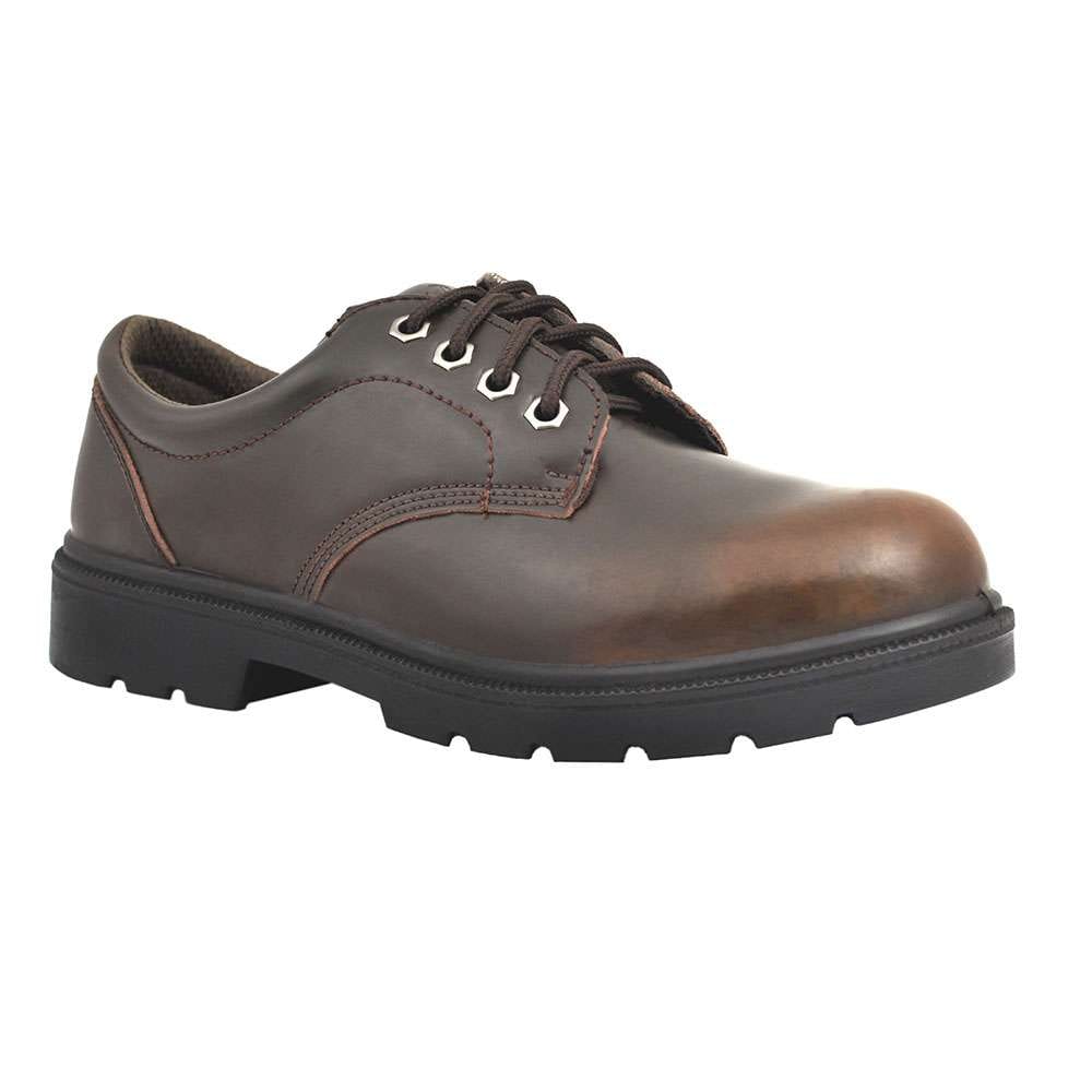 Vaultex VTI Executive Safety Shoes, Brown, 38