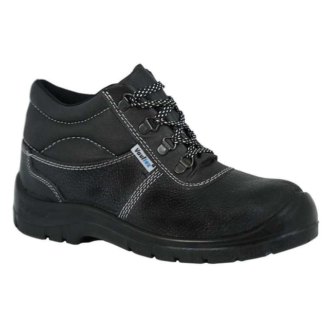 Vaultex SG6 High Ankle Safety Shoes, Black, 38