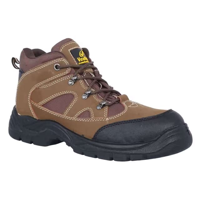 Vaultex Safety Shoes, High-Cut, Heavy Duty, Honey, Size 41