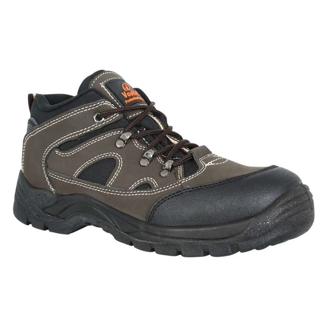 Vaultex MSR High Ankle Safety Shoes, Brown, 39