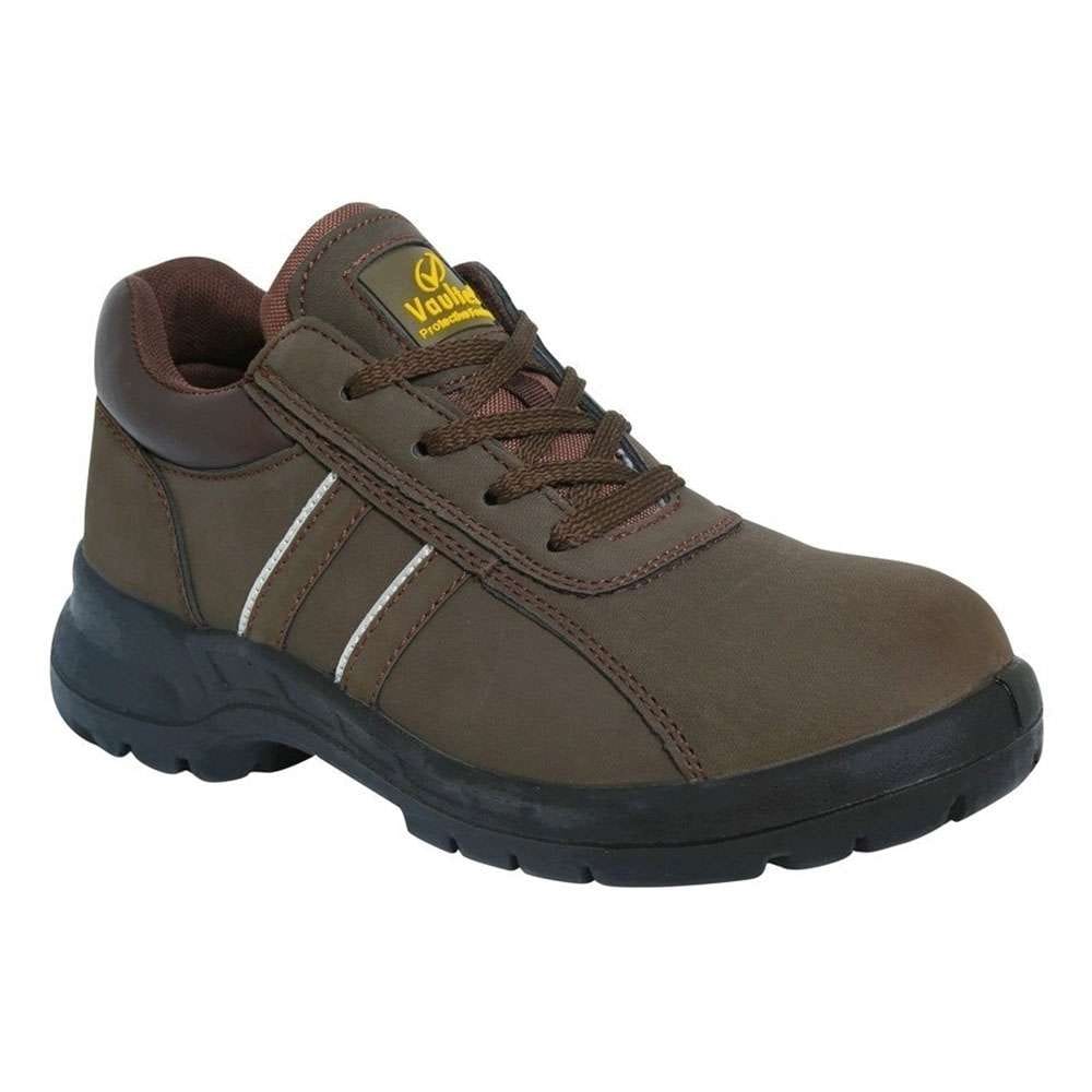 Vaultex MLR Low Ankle Safety Shoes, Brown, 42