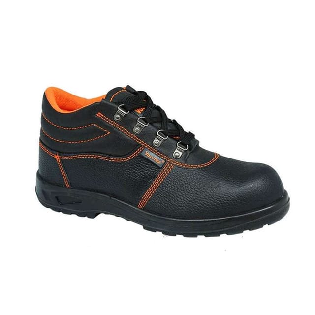 Vaultex VBI High Ankle Steel Toe Safety Shoes - Black, 44
