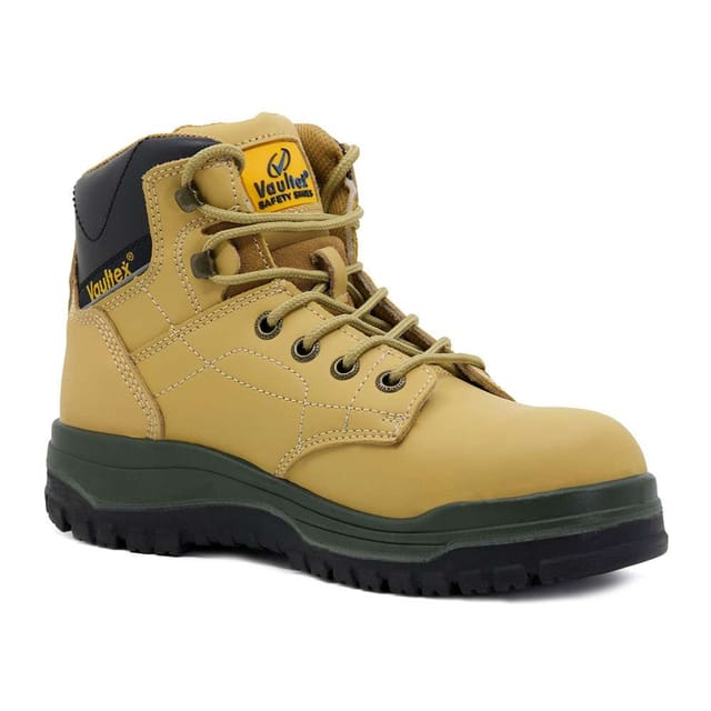 Vaultex DAD High Ankle Steel Toe Safety Shoes, Honey, 39