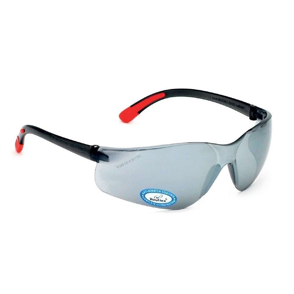 Vaultex V93 Indoor/Outdoor Anti Scratch Safety Spectacle, Dark