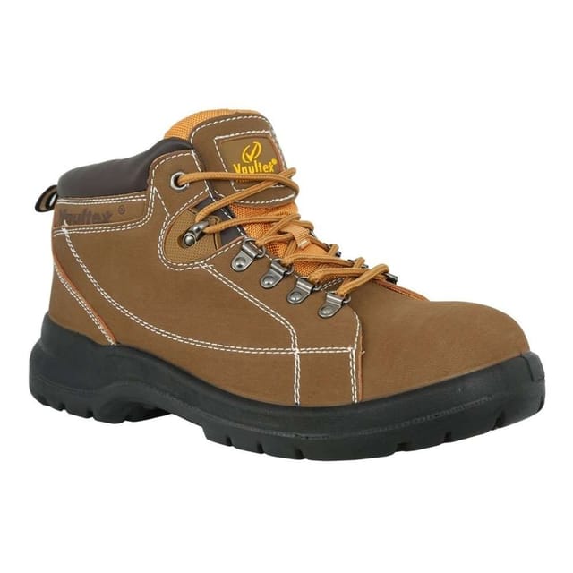Vaultex MHH High Ankle Safety Shoes, Honey, 44