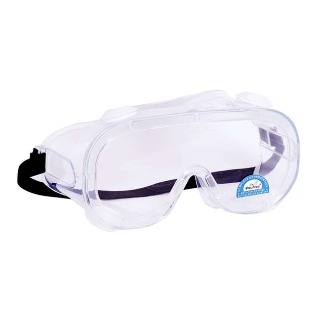 Vaultex V341 Clear Lens Anti Scratch Vented Safety Goggles