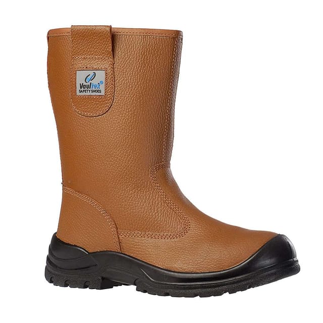 Vaultex UBA Steel Toe Safety Welding Boots - Tan, 41