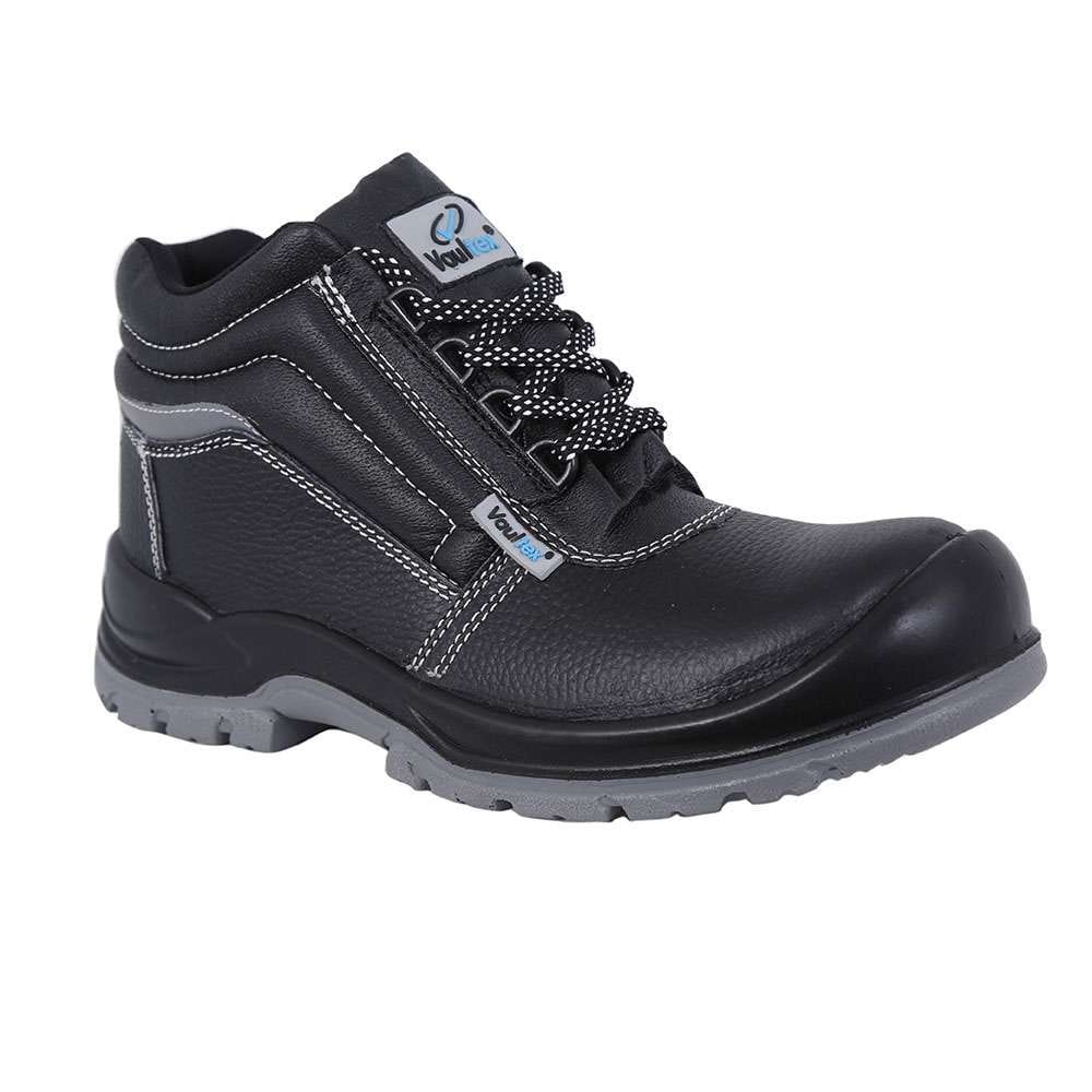 Vaultex ROU High Ankle S3 SRC Composite Toe Safety Shoes,Black, 37