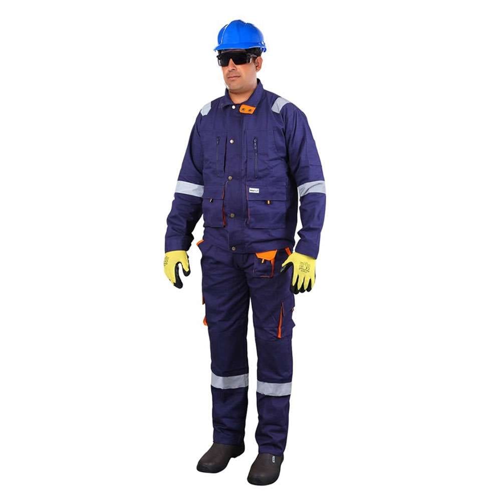 Vaultex TPF 260GSM Cotton Pant & Shirt, Navy Blue, Small